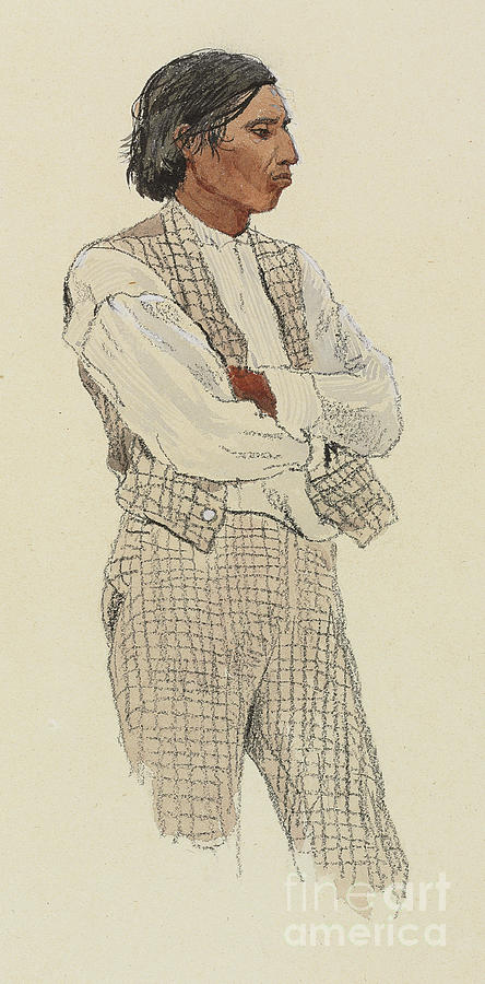 David Pharohh, The Last of the Montauks, 1874 Painting by Winslow Homer