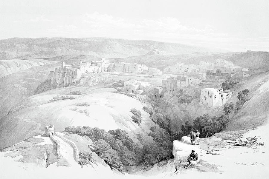 David Roberts Bethlehem in 1839 Photograph by Munir Alawi