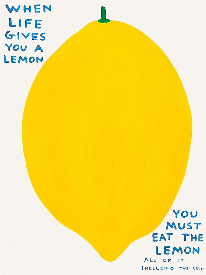 David Shrigley, When Life Gives You A Lemon Digital Art by Karissa ...