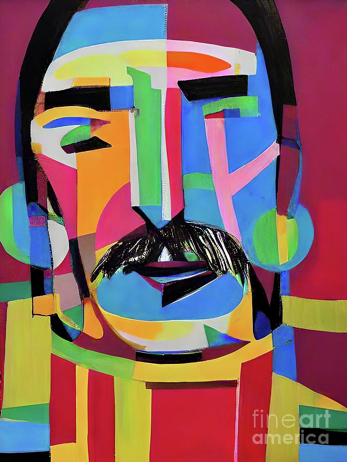 David Smith expressionist portrait Digital Art by Christina Fairhead Art and Merch David Smith expressionist portrait Digital Art by Christina Fairhead Art and Merch