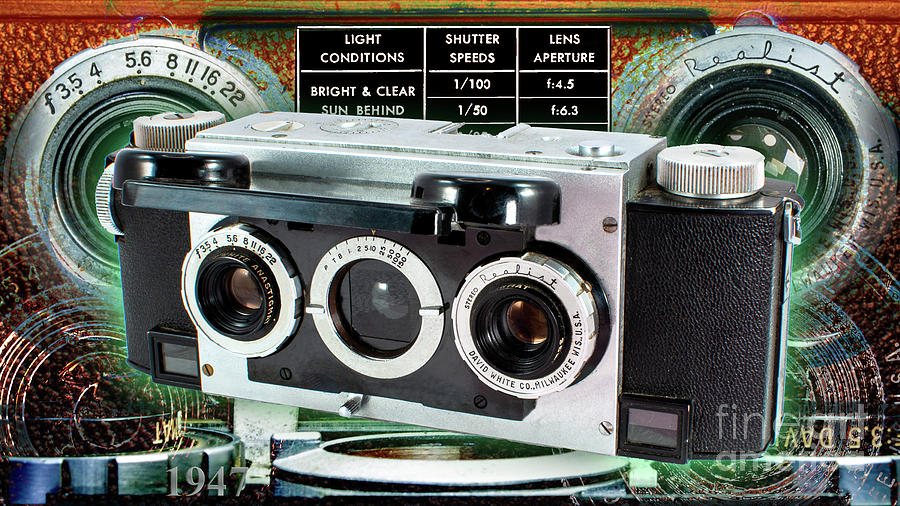David White Company Realist Stereo Model 1041 Digital Art by Anthony Ellis