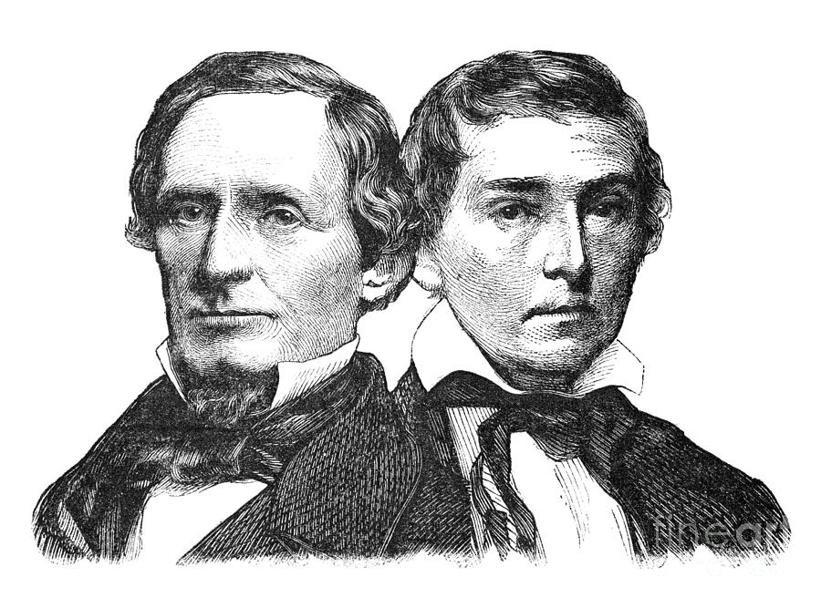 Davis and Stephens, 1861 Photograph by Granger