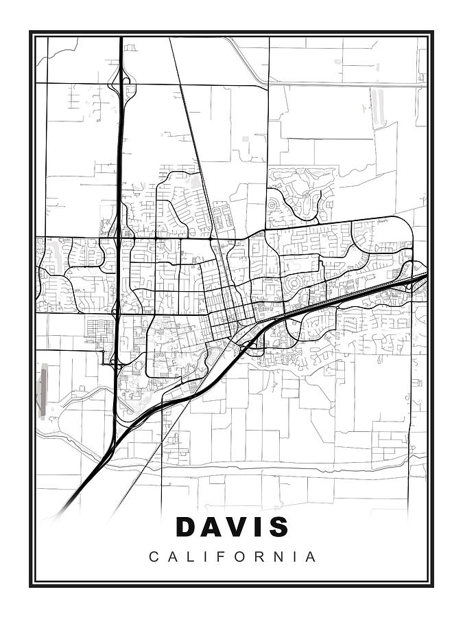 Davis Map Digital Art By Ipsita Das Fine Art America 8143