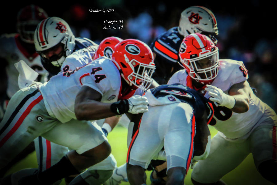 Dawgs Romp over War Eagles  Photograph by Dennis Baswell