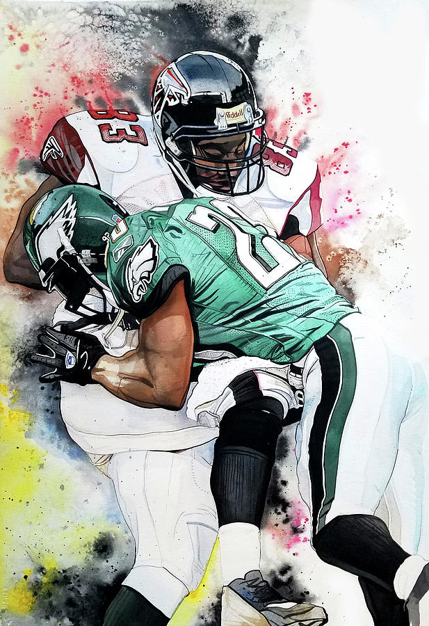 Brian Dawkins Weapon X - Philadelphia Eagles Shower Curtain by Michael  Pattison - Fine Art America