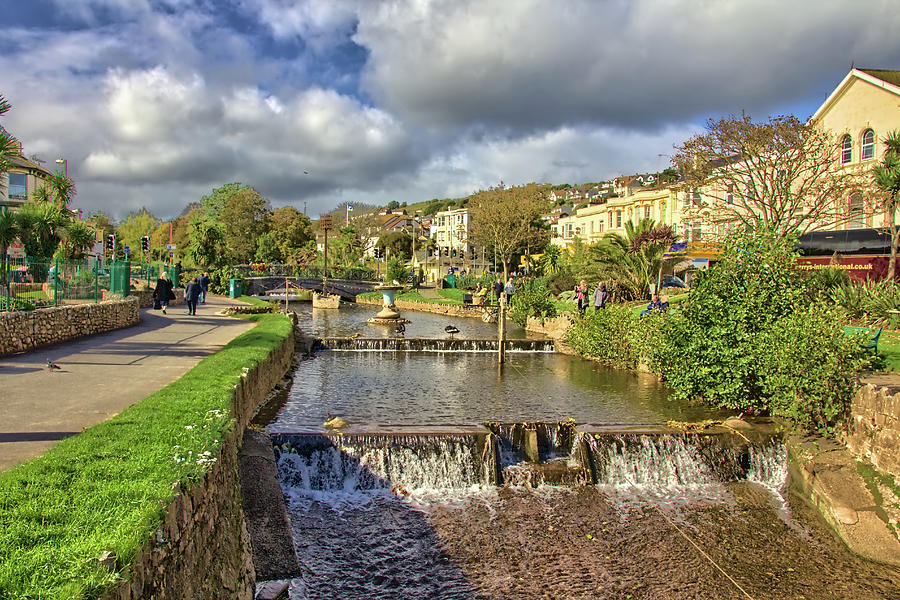 Dawlish Town Water Feature Photograph by Jeremy Hayden