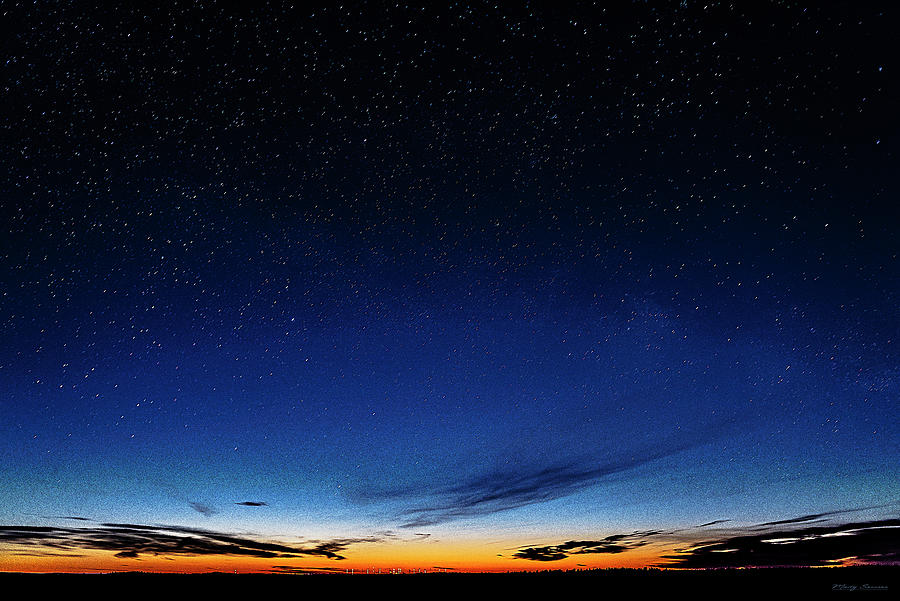 Dawn and Stars Photograph by Marty Saccone