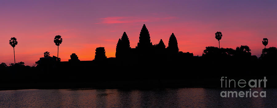 Dawn at Angkor Wat Photograph by Henk Meijer Photography