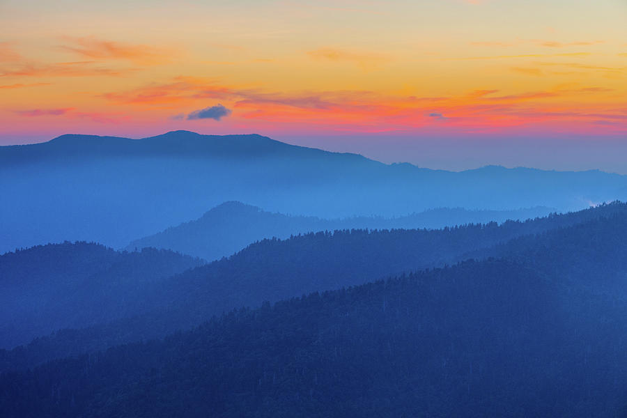 Dawn at Clingmans Dome Photograph by Claudia Domenig - Fine Art America