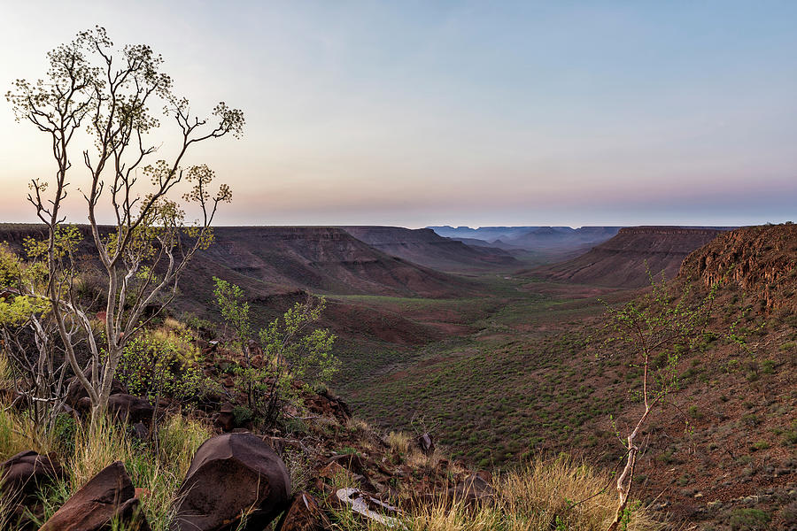 Dawn at Klip River Valley in Namibia Photograph by Belinda Greb