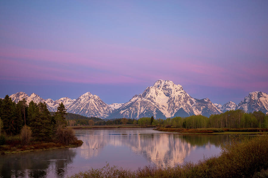 Dawn at Oxbow Bend Photograph by Jack Bell