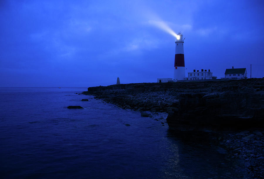 Dawn at Portland Bill Lighthouse Photograph by Ian Middleton
