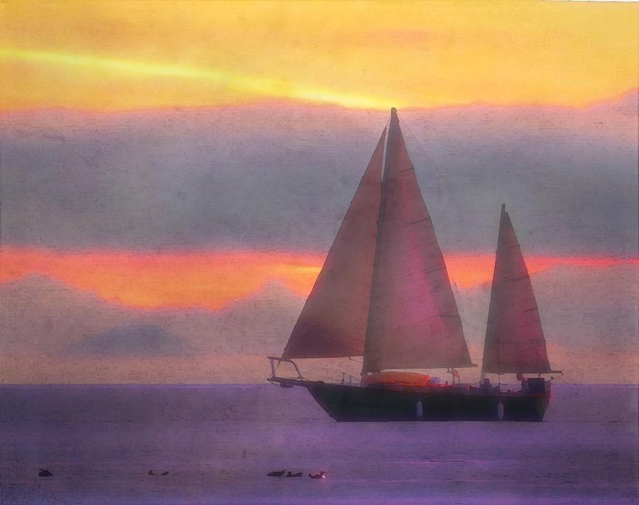 Dawn At Sea Photograph by Iina Van Lawick