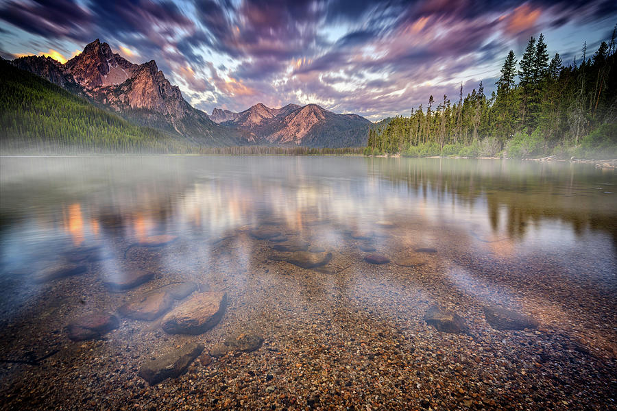 Landscape Photograph - Dawn at Stanley Lake by Rick Berk