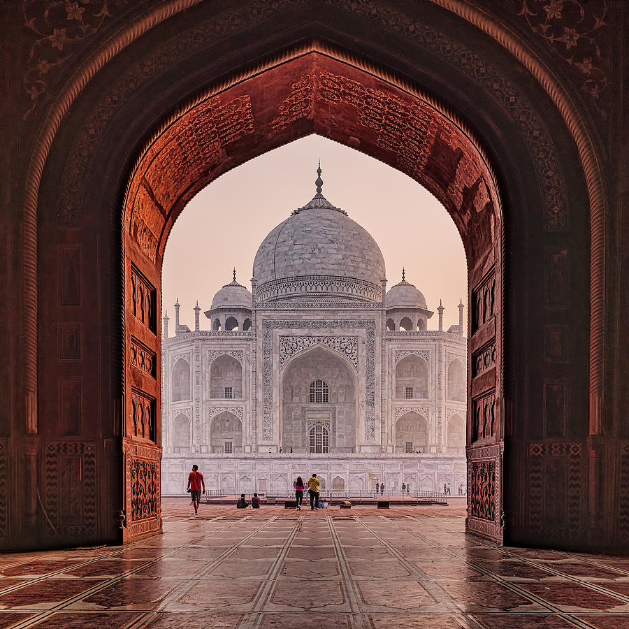 Dawn at Taj Mahal Photograph by William Yu | Fine Art America