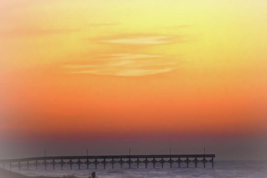 Dawn at the Pier Photograph by Roberta Byram