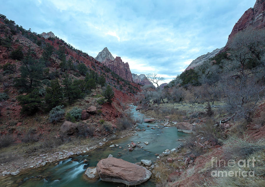 Zion National Park Photograph - Dawn Blues by Idaho Scenic Images Linda Lantzy