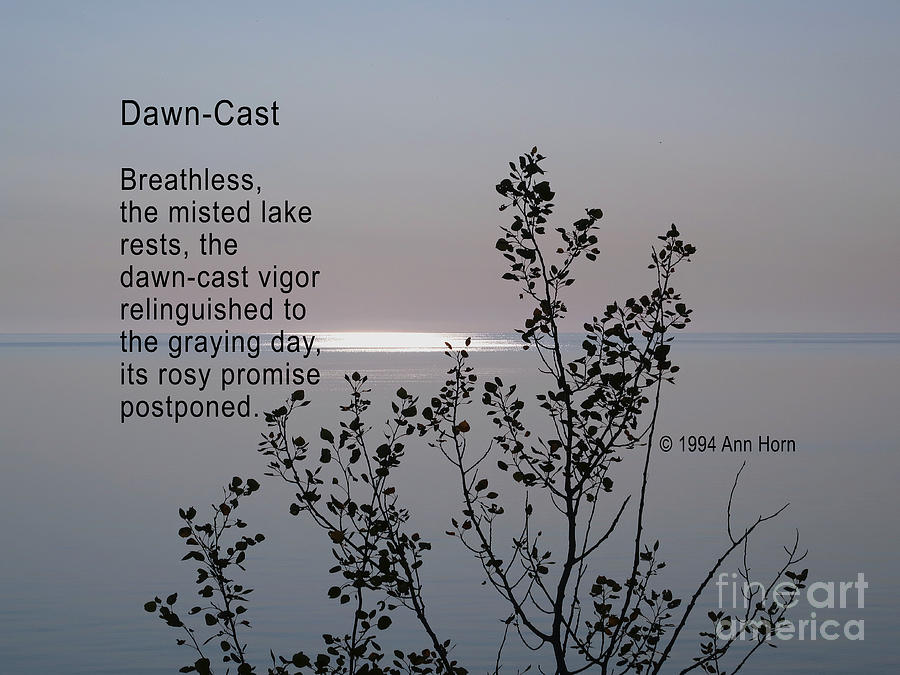 Dawn-Cast Photograph by Ann Horn