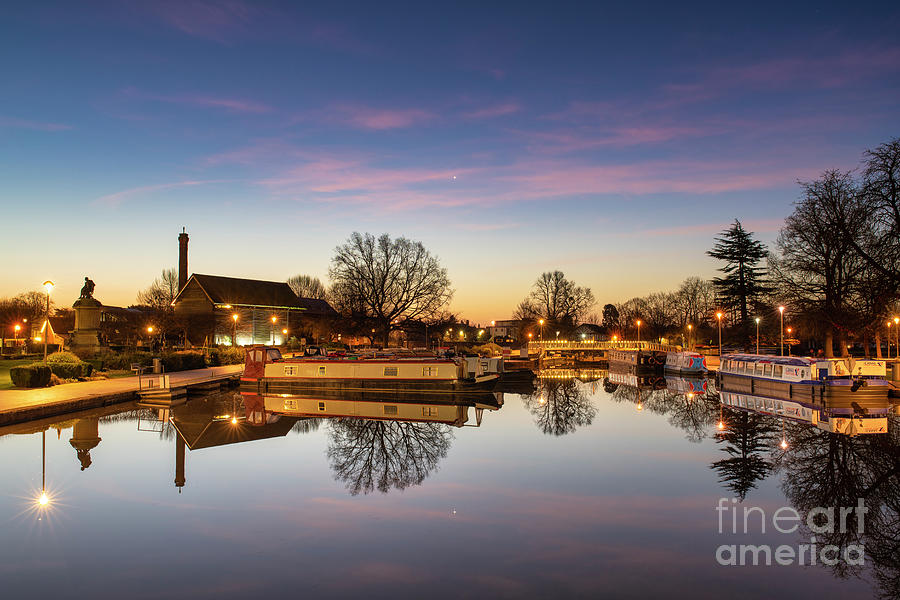 Dawn Colour Over Bancroft Basin Stratford upon Avon Photograph by Tim Gainey