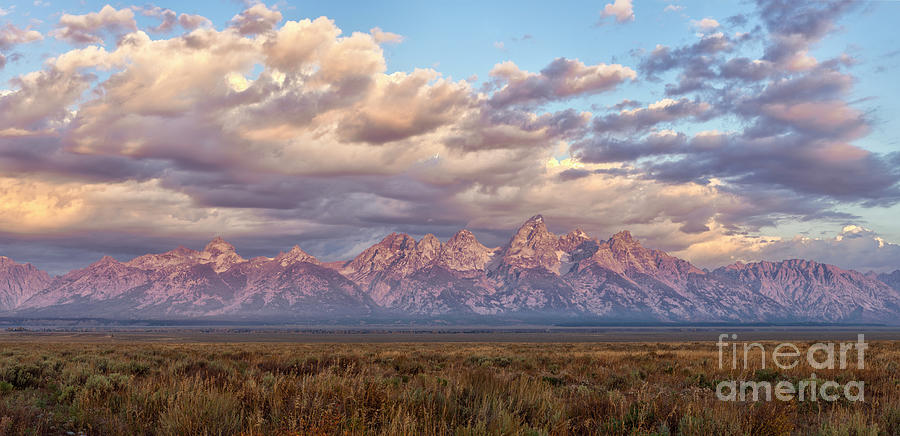 Dawn in the Grand Tetons Photograph by Sandra Bronstein