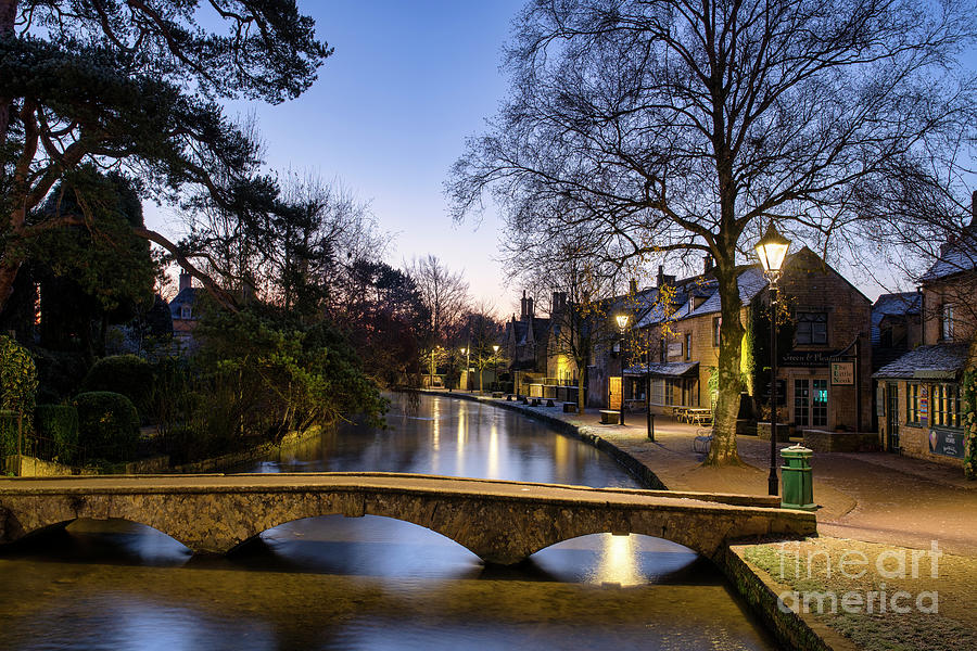 Dawn in Winter Bourton on the Water Photograph by Tim Gainey