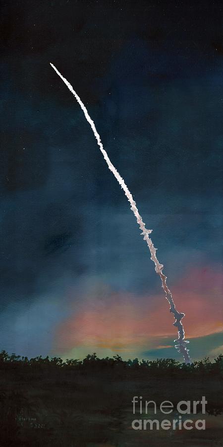 Dawn Launch Painting by Merana Cadorette