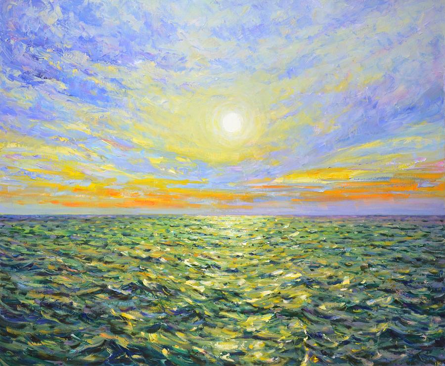 	Dawn. Ocean. Painting by Iryna Kastsova