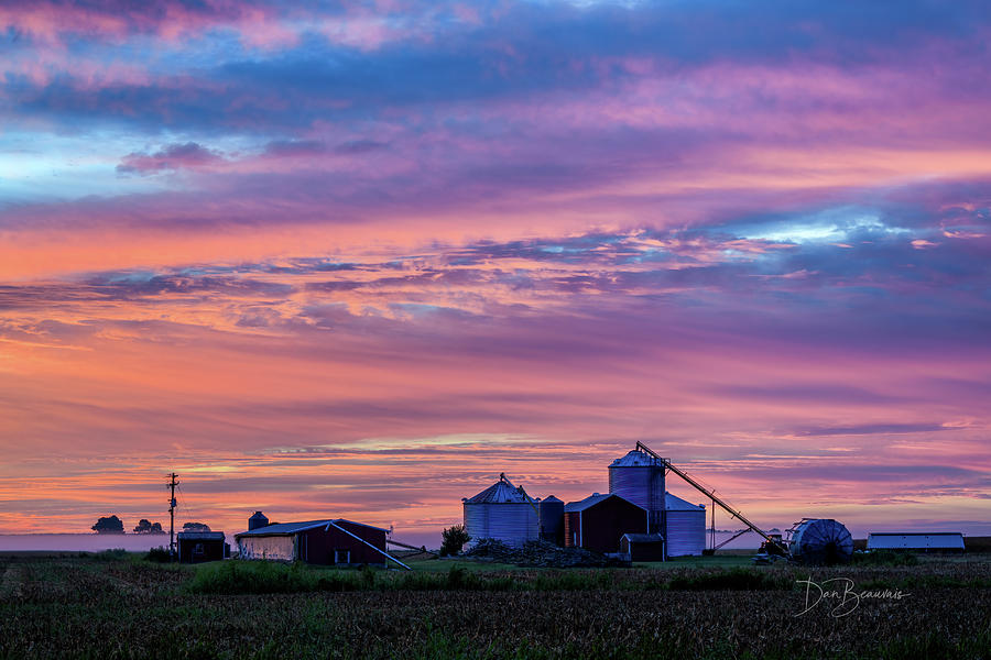 Dawn on the Farm #5908 Photograph by Dan Beauvais
