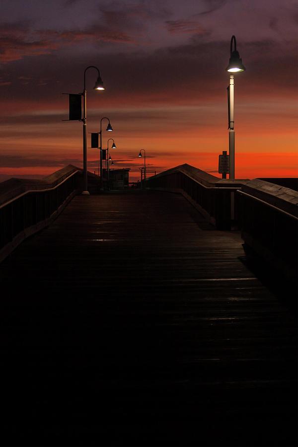 Dawn on the Fishing Pier Photograph by Liza Eckardt