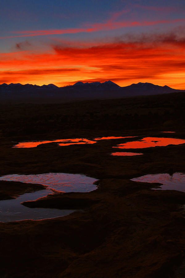 Arches National Park Photograph - Dawn Water Reflections by Stephen Vecchiotti