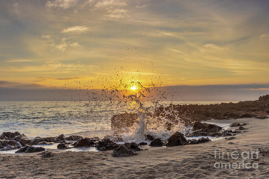 Dawn Wave Crash Photograph by Tom Claud