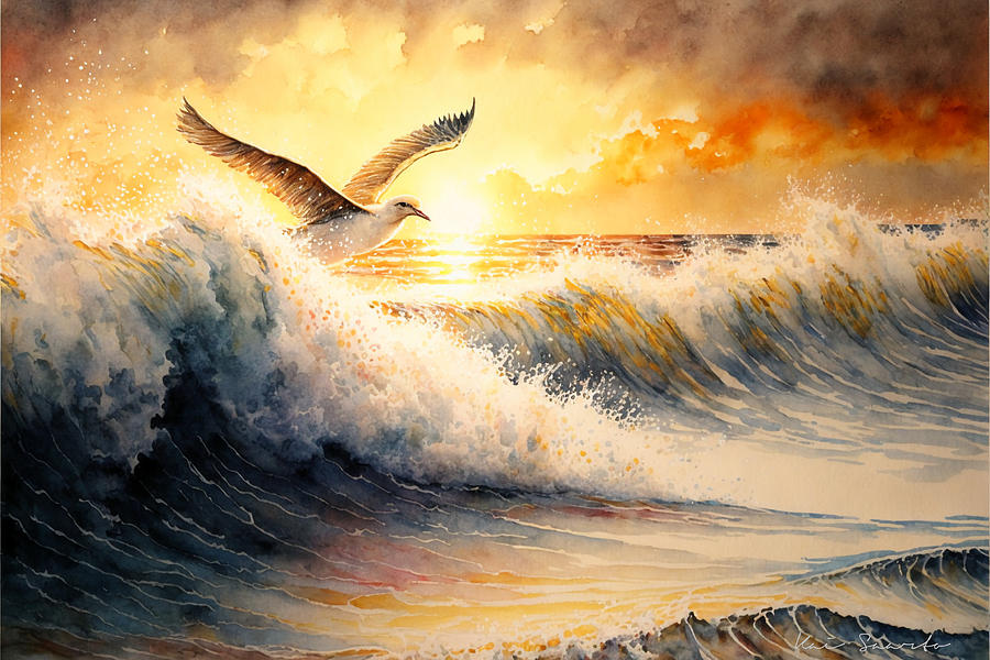 Dawns Golden Harmony Painting by Kai Saarto