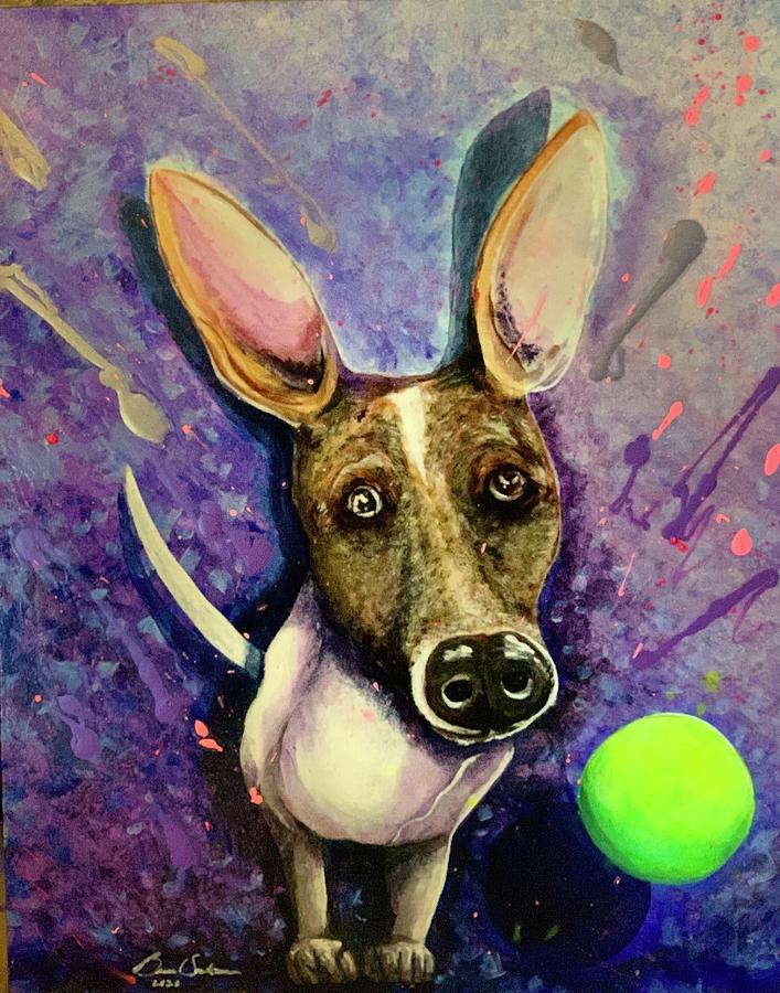 Dog Painting - Dawns Love by Brien Hockman