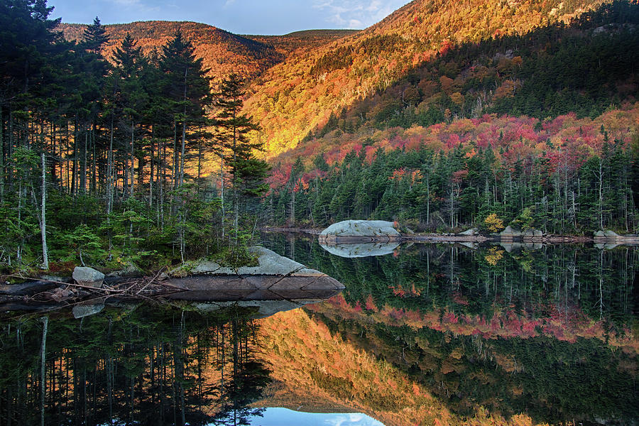 Landscape Photograph - Dawns New Hampshire  reflection by Jeff Folger