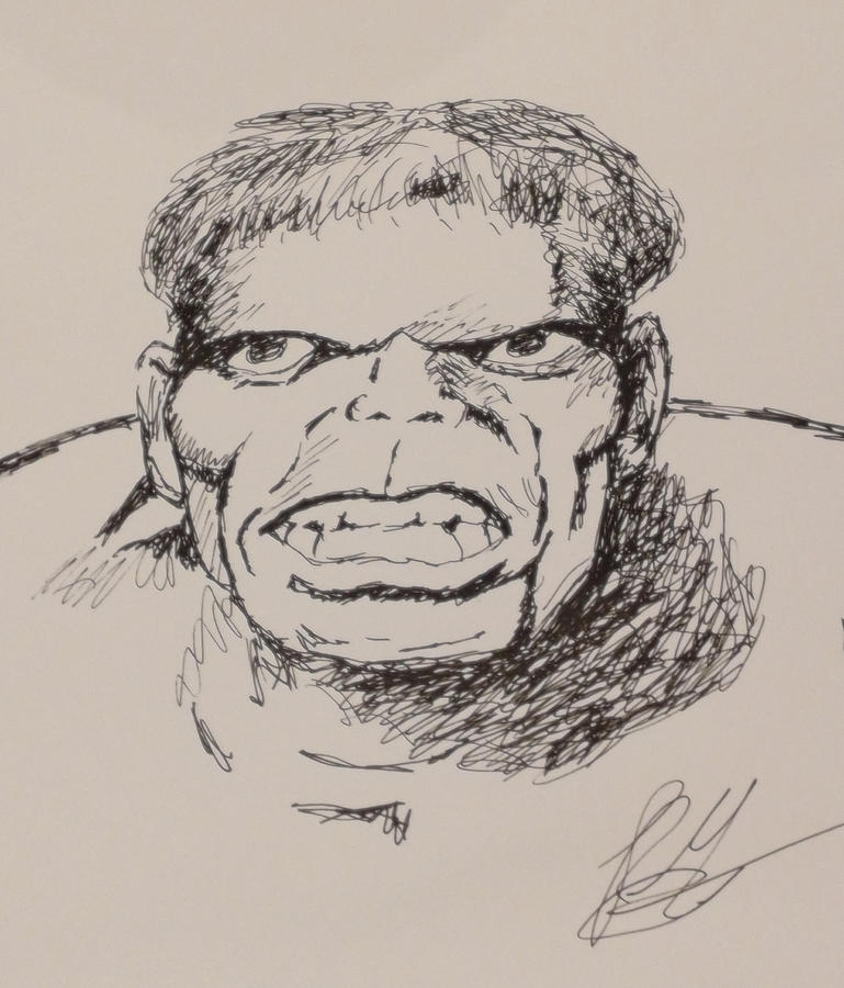 Day 10 Hulk origins Drawing by Vintage Collectables
