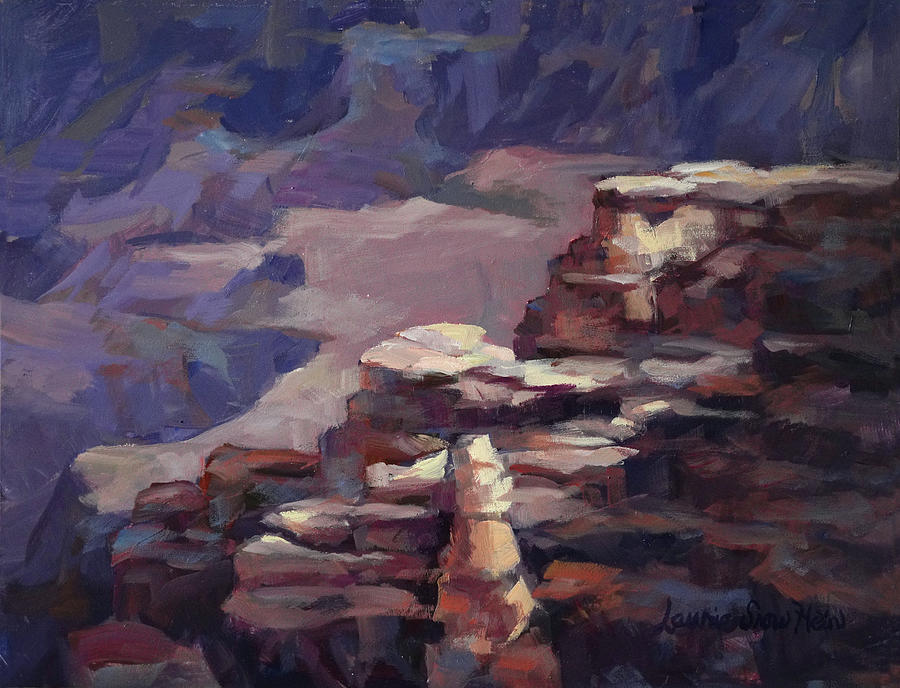 Grand Canyon National Park Painting - Day 2 Grand Canyon II by Laurie Snow Hein