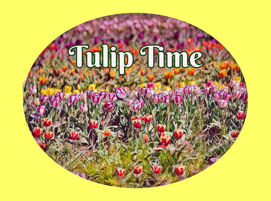 Tulip Time Digital Graphic Digital Art by Gaby Ethington