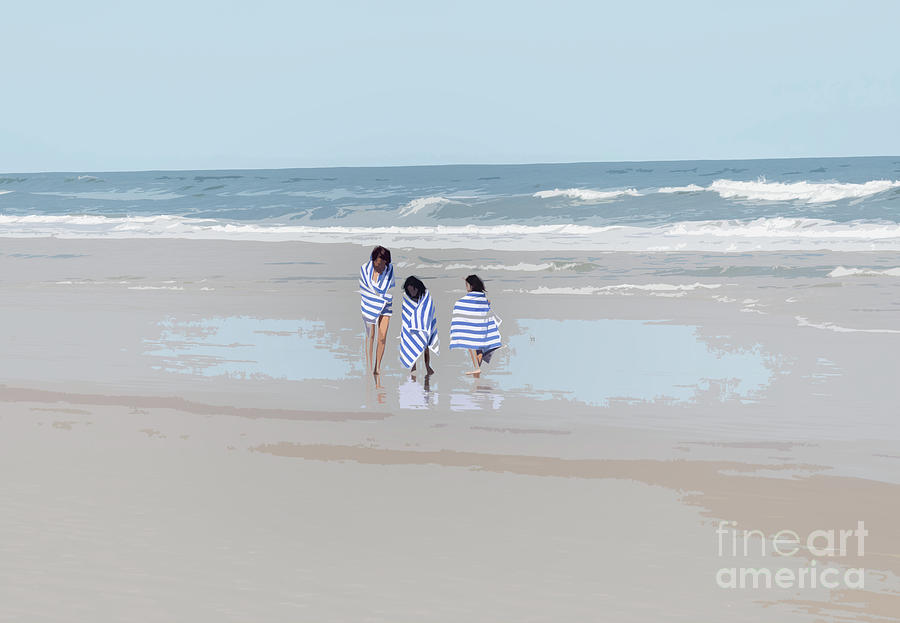 A Family Beach Moment Photograph by Neala McCarten