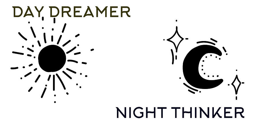 Day Dreamer And Night Thinker V2 Digital Art