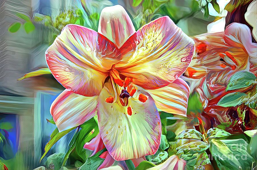 Day Lily Beauty Mixed Media by Elaine Manley