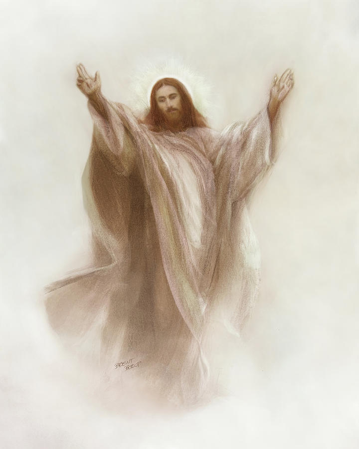 Day of Ascension Drawing by Brent Borup