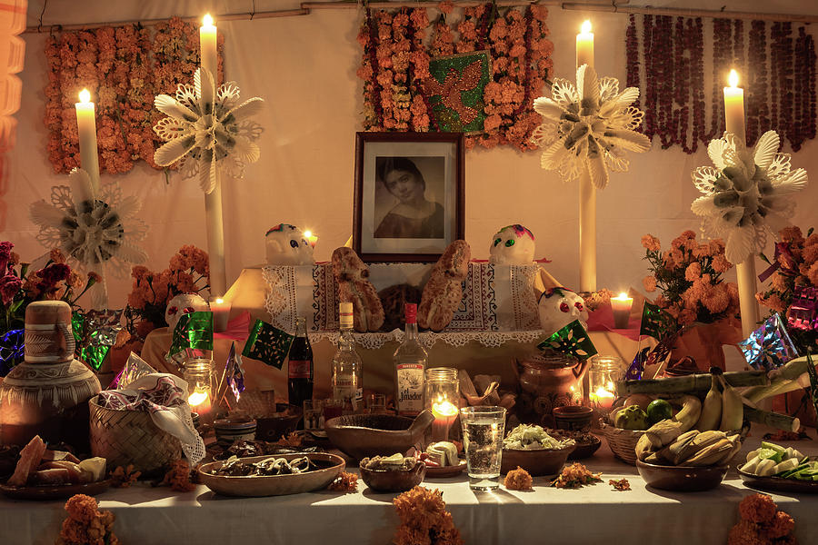 Day Of The Dead Photograph - Day of the Dead Altar in Mexico by Dane Strom Day Of The Dead Photograph - Day of the Dead Altar in Mexico by Dane Strom