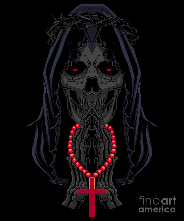 Halloween Digital Art - Day of the Dead Prayers - La Calavera Catrina by Mister Tee