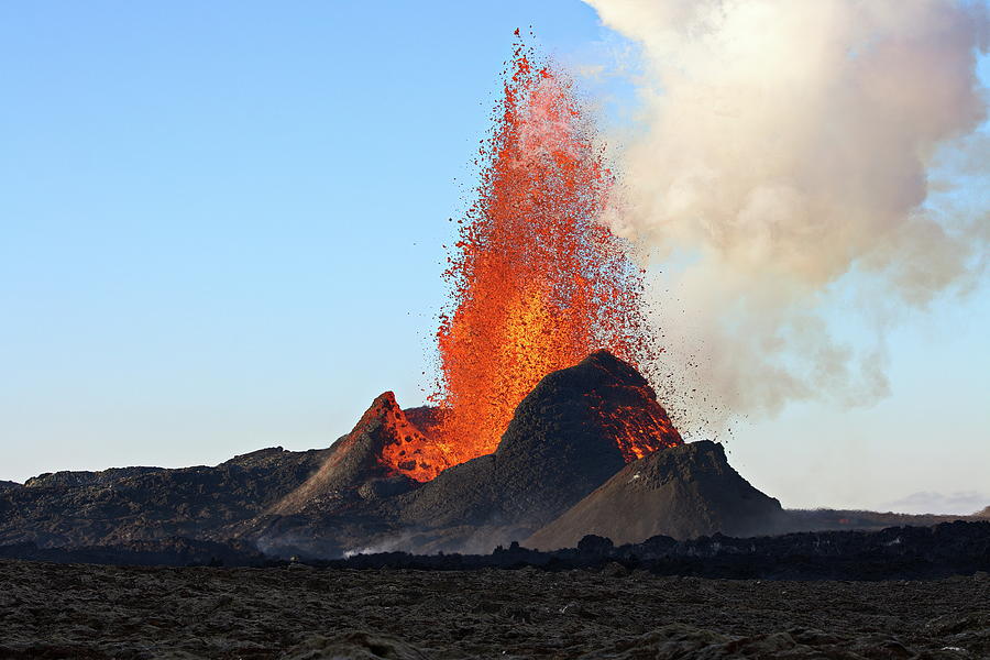 Day of the volcano Photograph by Christopher Mathews