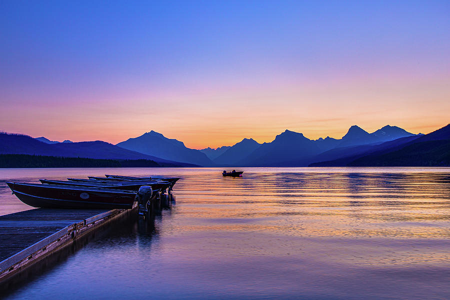 Daybreak on Lake McDonald Photograph by Adam Mateo Fierro