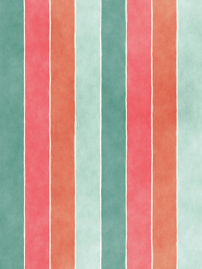 Abstract Painting - Daybreak Stripes by Ink Well