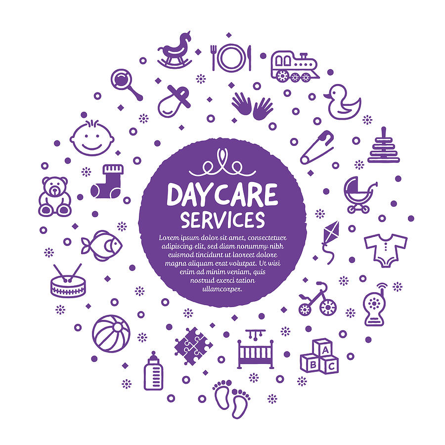 Daycare Services Poster Drawing by Ilyast