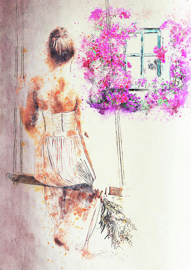 Daydreaming At Home Mixed Media by Tammera Malicki-Wong - Fine Art America