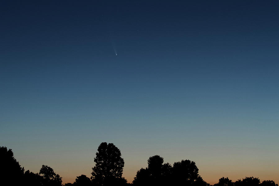 Blue Hour Comet Photograph by Shoeless Wonder