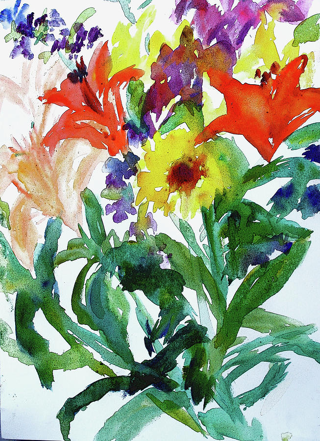 Daylilies and More Painting by Studio Tolere